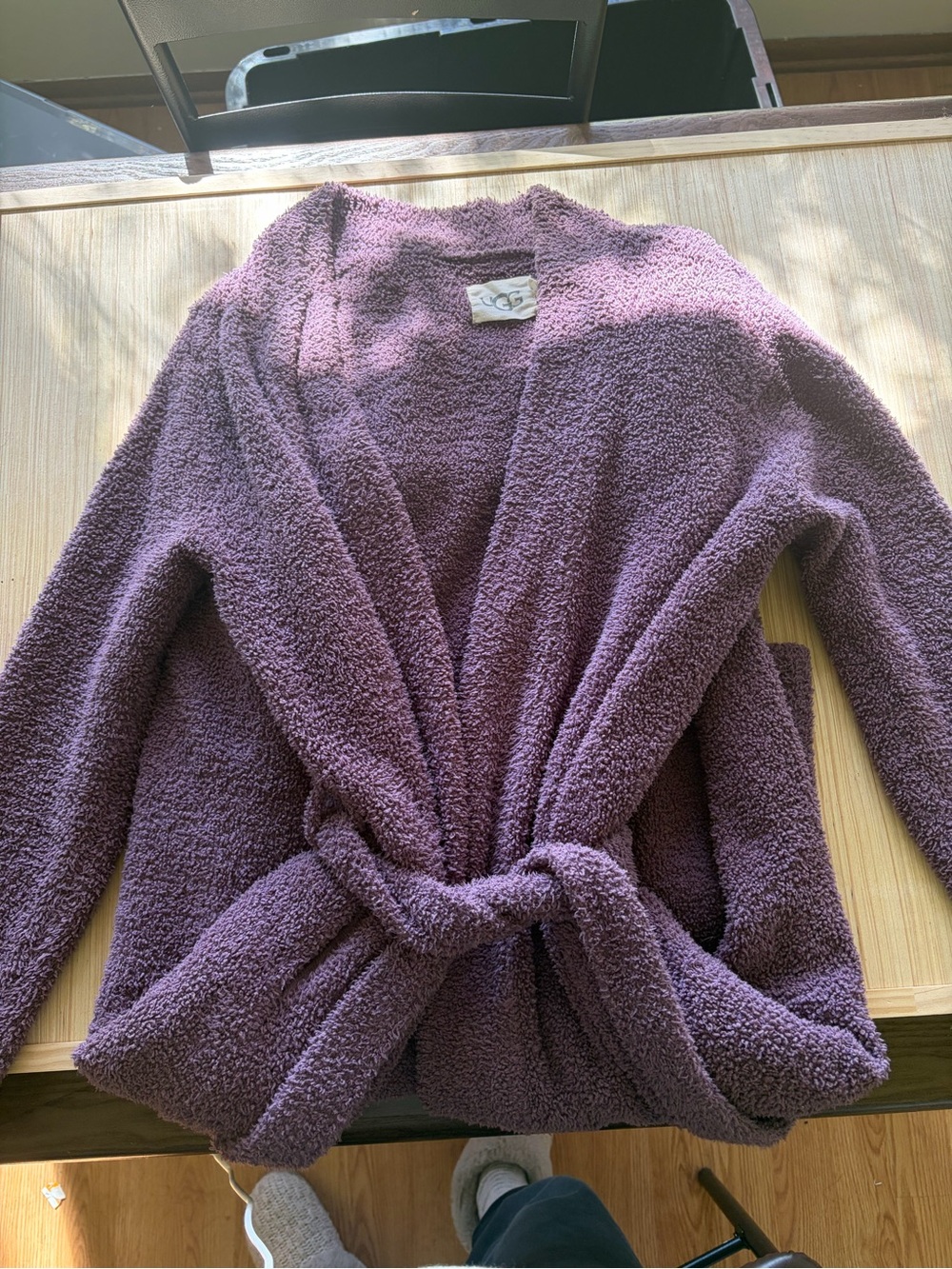UGG Purple Plush Belted Robe Size S - Picture 3 of 4